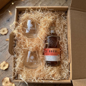 Coffret Whisky Single Cask Finition Calvados + 2 verres - Breuil 46,4% 70cl
