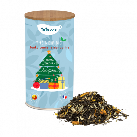 Thé noir bio de Noël Tonka cannelle mandarine - Tatasse 100g