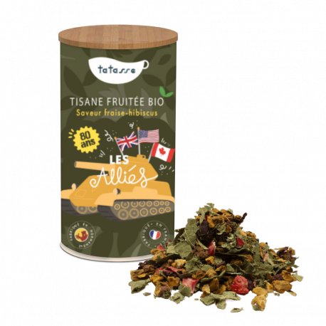 Tisane fruitée bio fraise hibiscus - Les alliés - Tatasse 100g