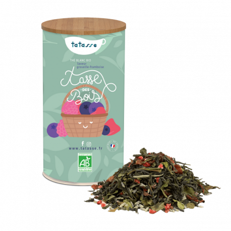 Thé blanc bio Lavande Fraise - Tasse des Bois - Tatasse