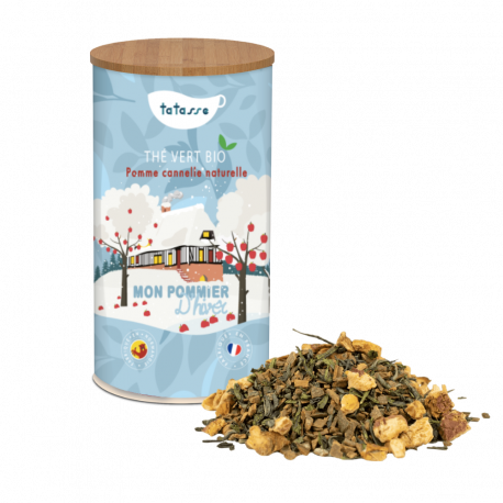 Thé vert bio pomme cannelle - Mon pommier d'hiver - Tatasse 100g