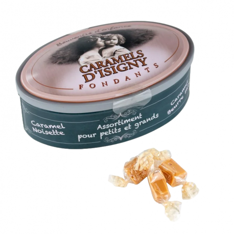 Boîte Souvenirs caramels d'Isigny assortiment 250g
