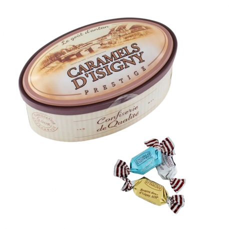 Boîte prestige caramels d'Isigny Assortiment 250g