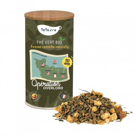 Thé vert bio Pomme cannelle - Opération Overlord - Tatasse 100g