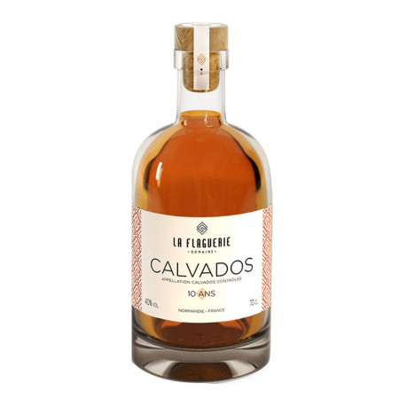 Calvados 10 ans bio Domaine de la Flaguerie 70cl 40%