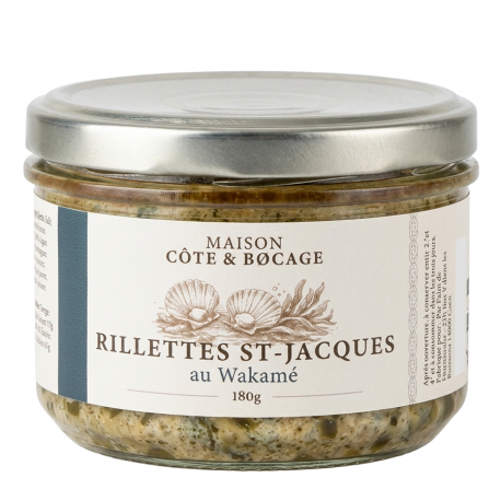 Rillettes de Saint-Jacques aux Wakamé 180g Maison Côte & Bocage