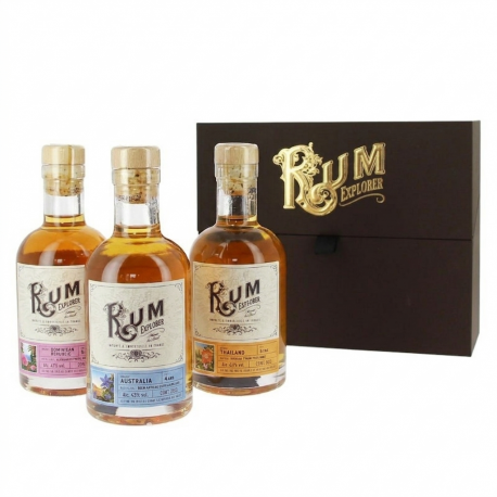 Coffret découverte "Voyage autour du monde" Rum Explorer 3x20cl