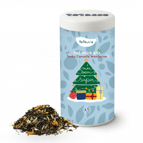 Thé noir bio Tonka cannelle mandarine - Mon Beau Sapin - Tatasse
