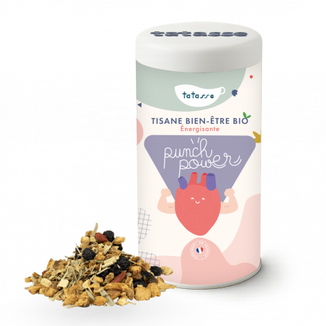 Tisane bien-être bio énergisante - Punch Power - Tatasse