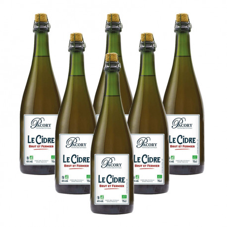 Cidre brut bio Pacory 6x75cl 6%