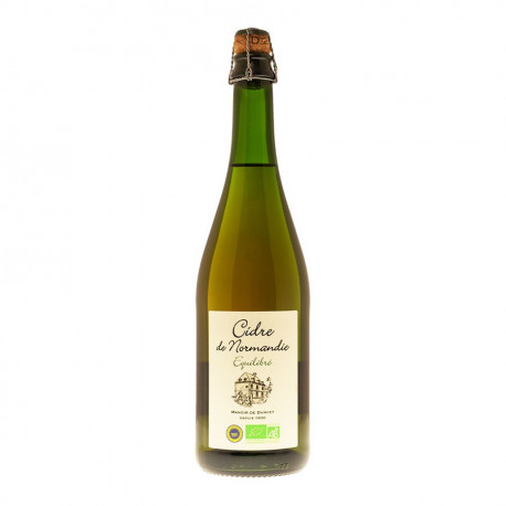 Cidre demi-sec équilibré bio Manoir de Durcet 75cl 4%