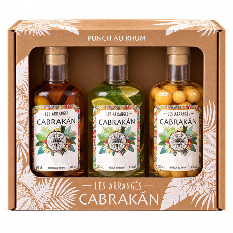 Coffret découverte rhums arrangés 3x20cl 32%