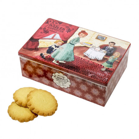 Coffret ancien "Heure du thé" sablés d'Asnelles 500g