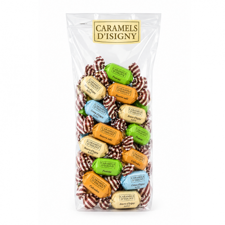 Sachet caramels d'Isigny assortiment Normandie 200g