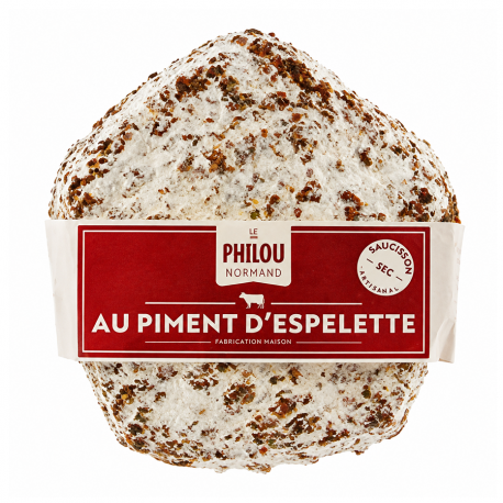 Saucisson au piment d'Espelette Le philou normand 220g