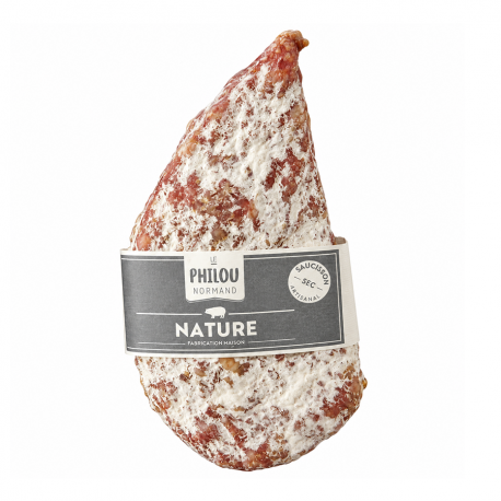 Saucisson sec nature Le philou normand 220g