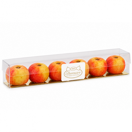 6 pommes de pâte d'amande au Calvados Bonbon Barnier