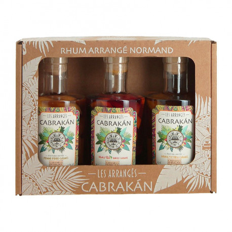 Coffret découverte rhums arrangés 3x20cl 32%
