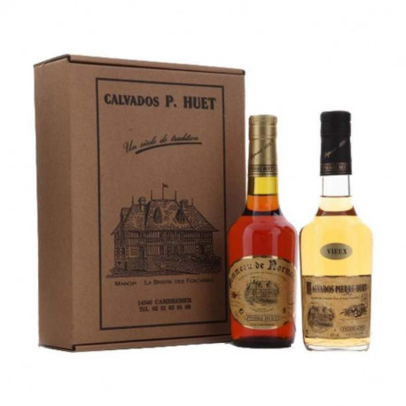Coffret dégustation Pommeau et Calvados Huet 2x35cl