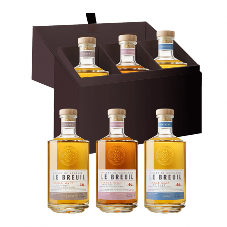 Coffret whiskies "Golden Promise" 3x20cl 46% Château du Breuil