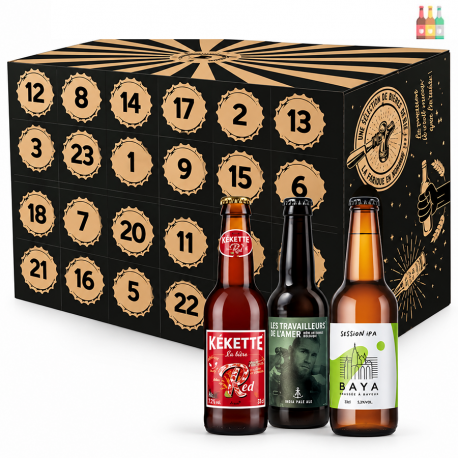 Calendrier de l'Avent Bières DÉCOUVERTES Normandes - 24 bières de 33cl