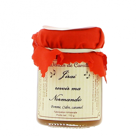 Confiture J'irai revoir ma Normandie - Les délices de Camille 110g