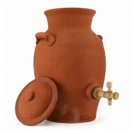 Vinaigrier en grès 3L poterie artisanale Turgis