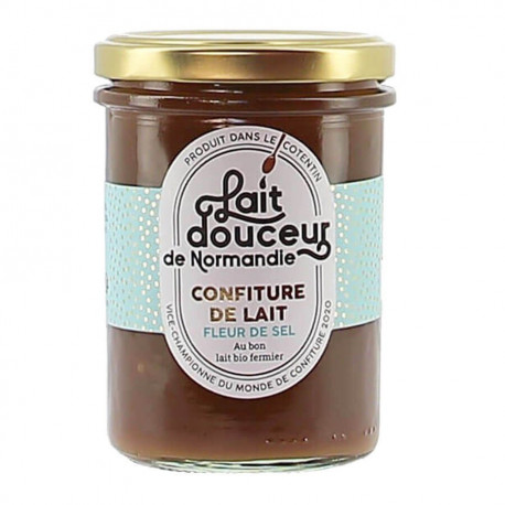 Confiture de lait fleur de sel - ferme d'Auréville 250g