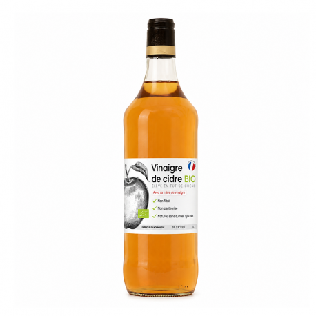Vinaigre de cidre BIO avec sa mère de vinaigre 1L
