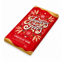 Tablette chocolat noir caramel "joyeuses fêtes de fin d'année" 30g