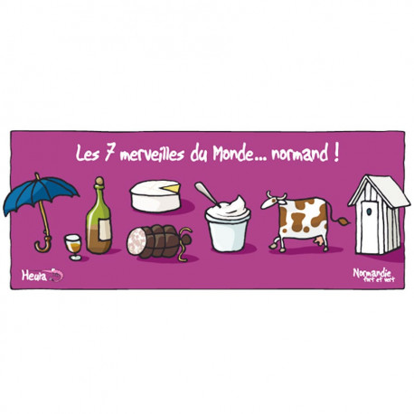 Dessous de plat Les sept merveilles du monde normand - Heula