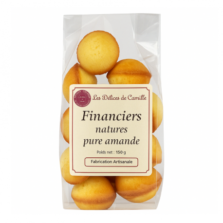 Financiers nature pure amande 150g Les délices de Camille
