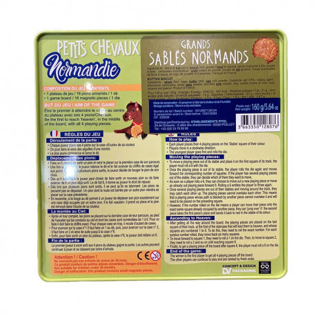 Jeu des petits chevaux de Normandie et sablés 160g