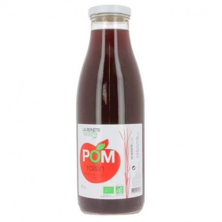 Jus pomme raisin bio 75cl Le verger de la Reinette