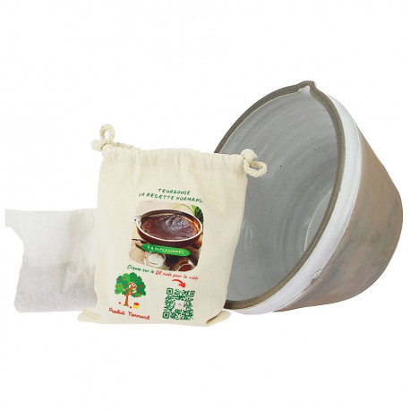 Kit teurgoule avec le plat en grès de 3L - Dessert pour 8 personnes