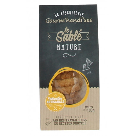 Le sablé nature 100g Gourm'handi'ses