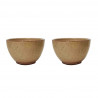Lot de 2 bolées beige en grès 200ml Poterie Turgis