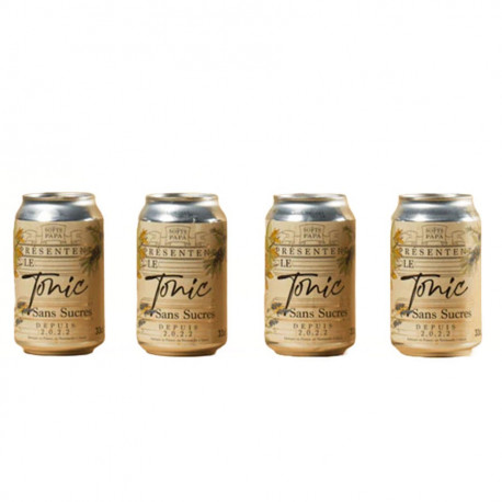 Lot de 4 canettes de tonic sans sucre 33cl Les softs à Papa