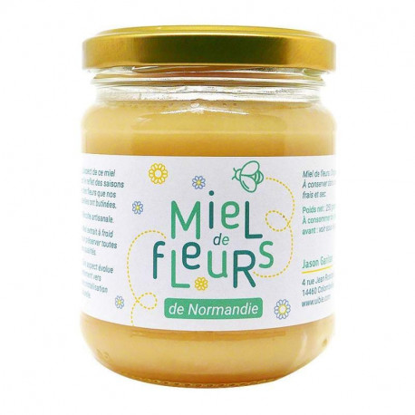 Miel de fleurs de printemps de Normandie 250g Uibie