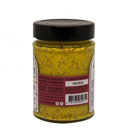 Moutarde finement broyée au vinaigre de cidre 195g Maison Dupont