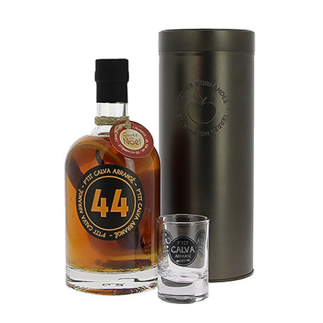 P'tit calva arrangé 44 avec étui - Cuvée de Noël Terres normandes 50cl 44%