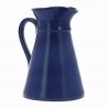 Pichet à anse bleu en grès 1L Poterie Turgis