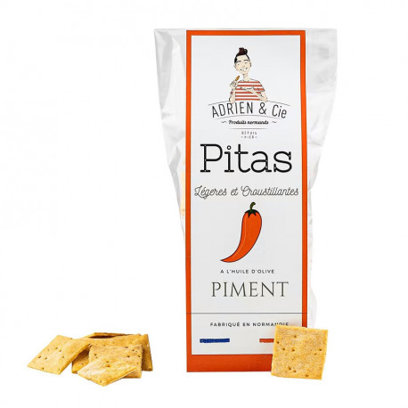 Pitas au piment 80g Adrien & Cie