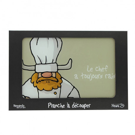 Planche à découper Le chef a toujours raison - Heula