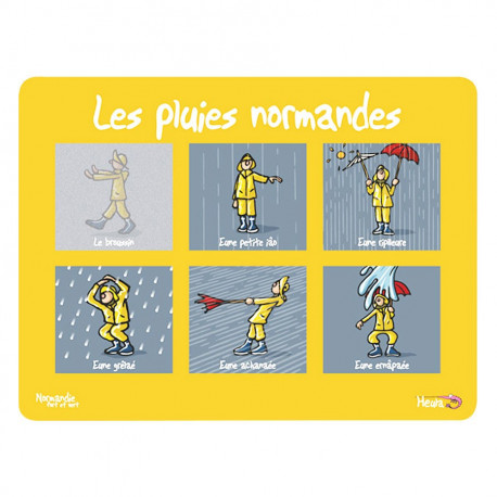 Planche à découper Les pluies normandes - Heula
