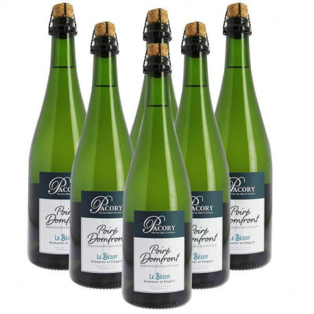 Poiré Domfront Pacory Le Bézot lot de 6x75cl 4%