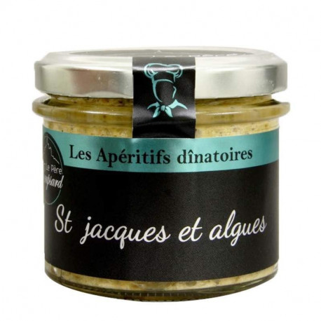 Rillettes de saint jacques et algues 100g Roupsard