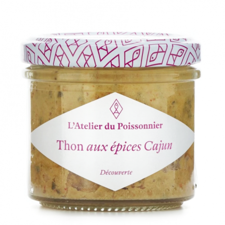 Rillettes de thon aux épices cajun 90g Atelier du Poissonnier