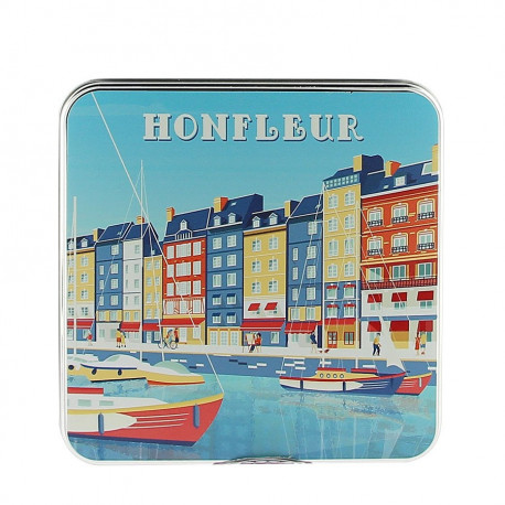 Sablés normands boîte en métal "Honfleur" 120g