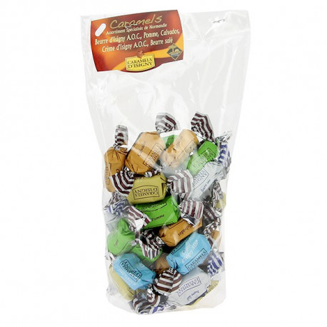 Sachet caramels d'Isigny assortiment Normandie 200g